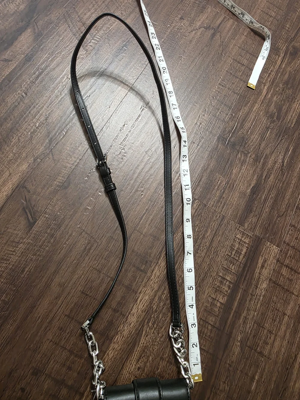 NWT Michael Kors Black Phone Crossbody Bag Silver MK Logo Chain Strap